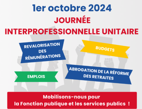 Le 1er octobre en grève et en manifestation pour nos droits !